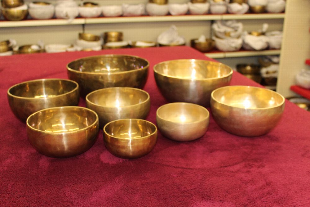 Tibet Klangschalen Helle Tibet Klangschale Dunkle tibet Klangschale
