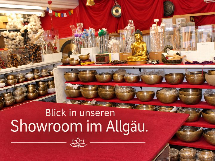 Showroom Klangschalenwelt 1000 Klangschalen