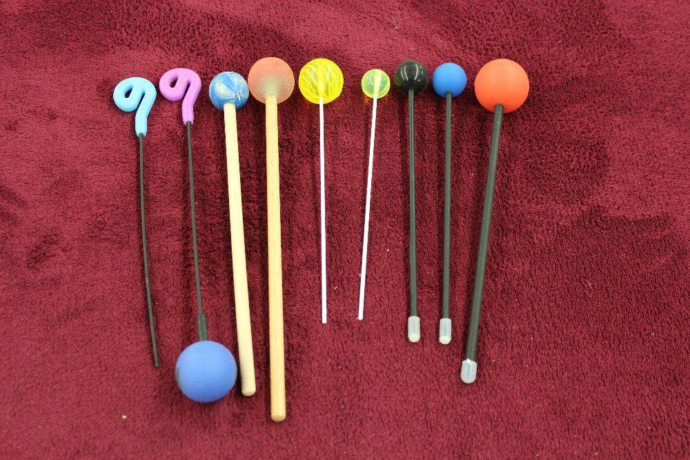Reibeklöppel Mallets für Gongs