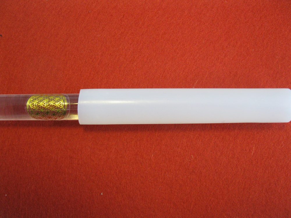 Klöppel aus Glas mit Silikonhülle